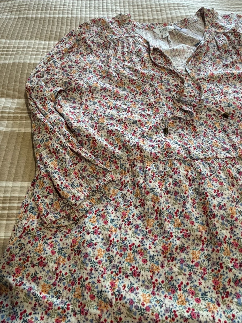 Market and Spruce XXL Tiered Floral Dress - Picture 2 of 8